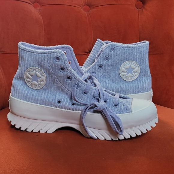 Converse Chuck Taylor All Star Lugged 2.0 Velour- Gravel/Egret/Egret Sz. M9 F11 - Picture 11 of 13